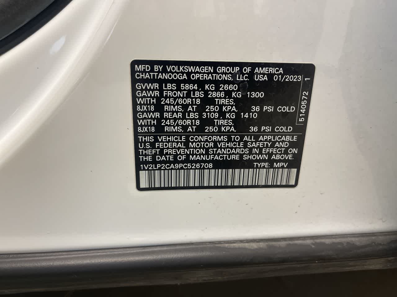 2023 Volkswagen Atlas 2.0T SE