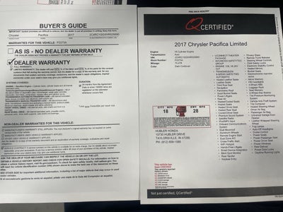 2017 Chrysler Pacifica Limited