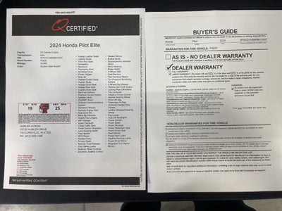 2024 Honda Pilot Elite